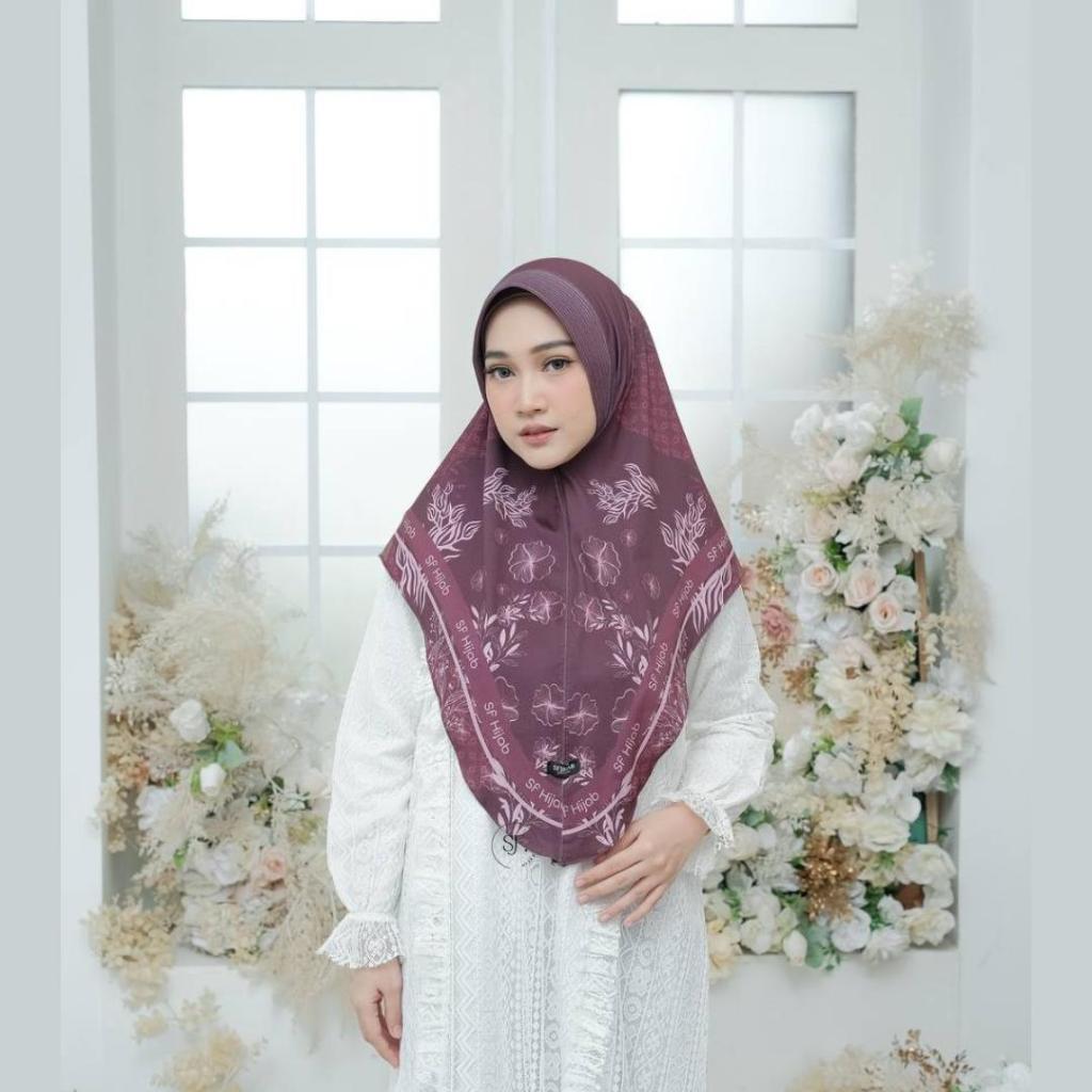 SF HIJAB - Bergo Hijab Instan Motif Larisa