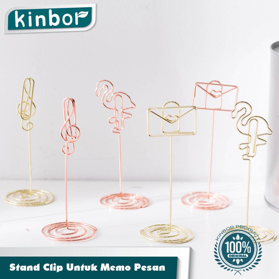 

1PCS Paper Clip Stand Klip Penjepit Kertas Photo Card Holder