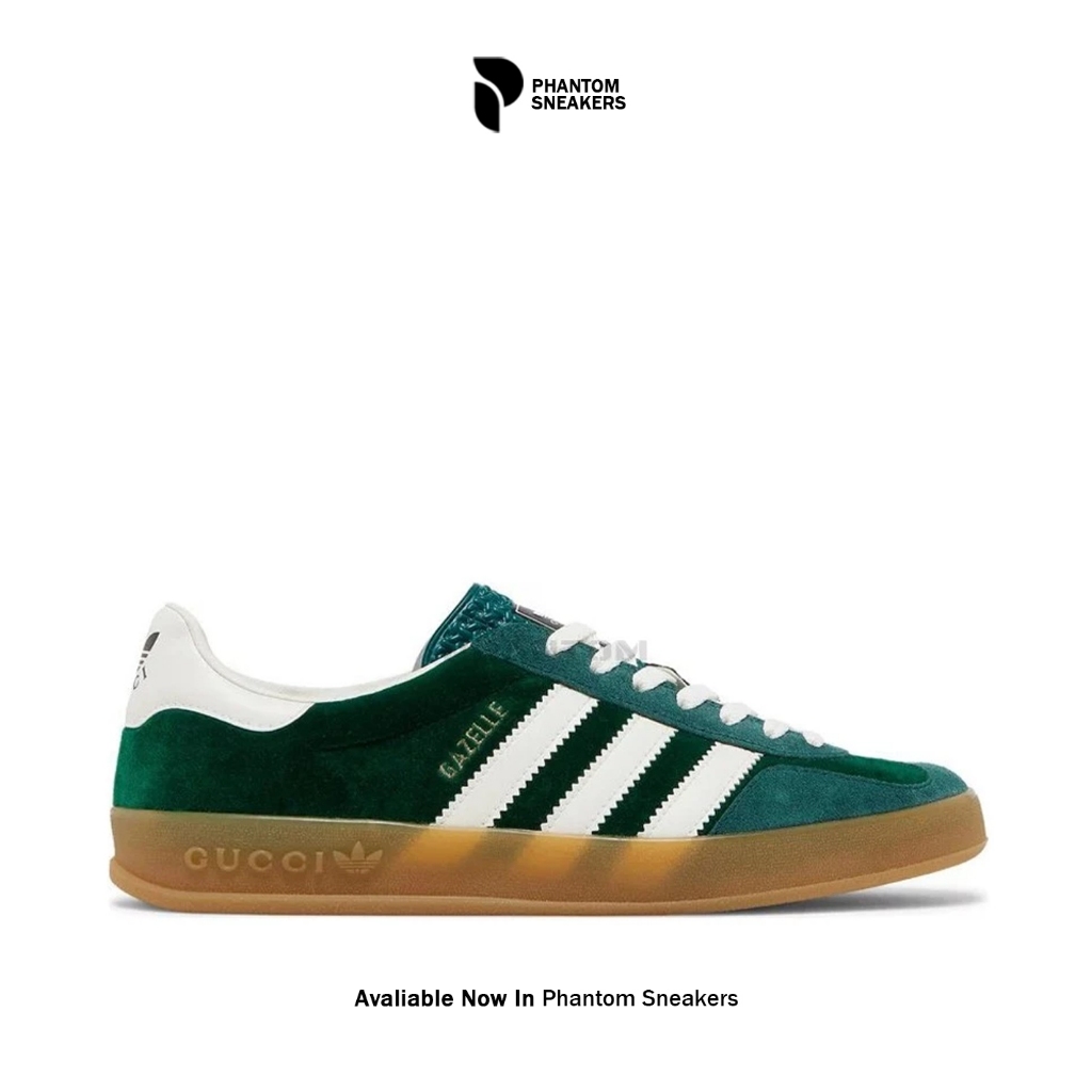 Sepatu Sneakers Adidas Gazelle X Gucci Green BNIB - PHANTOMSNEAKERS