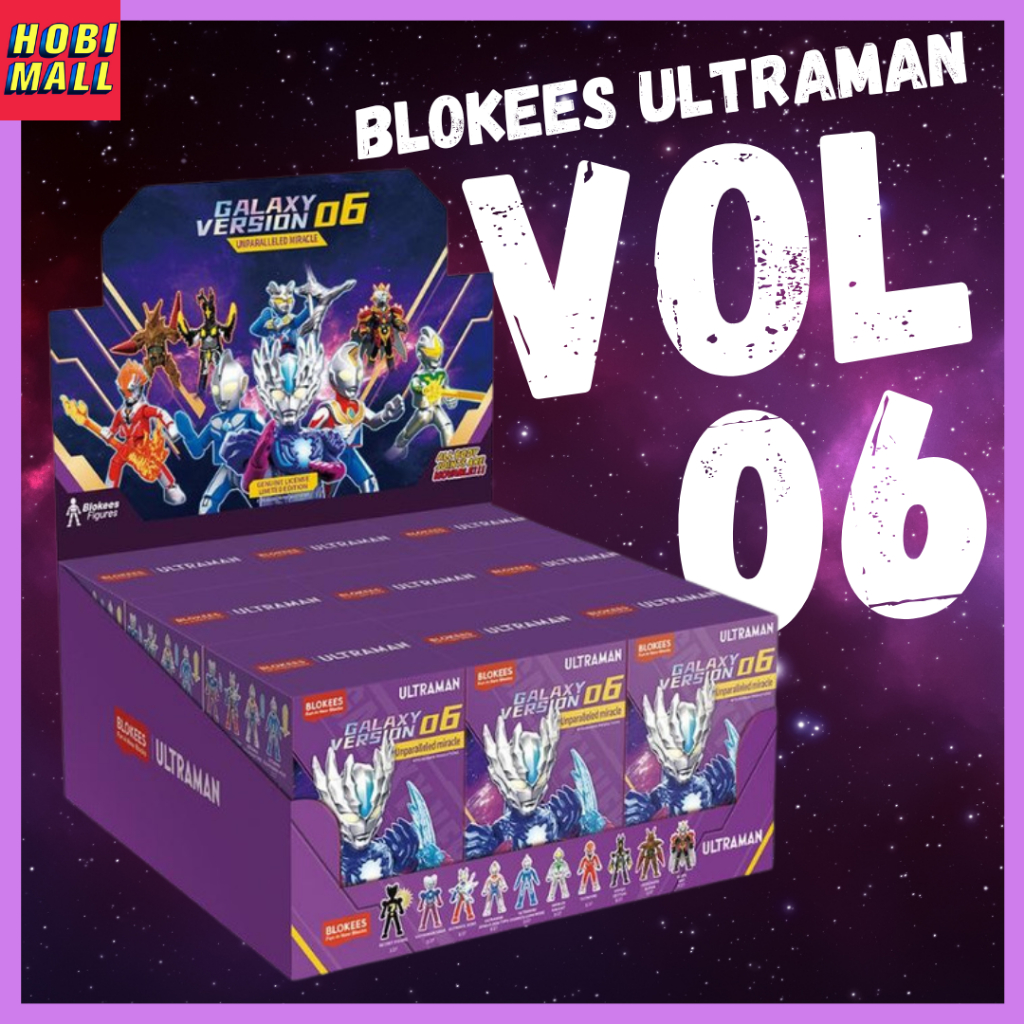 Mainan Blind Box Ultraman Galaxy Version Vol 06 Saga Blokees Sealed Dikirim Random