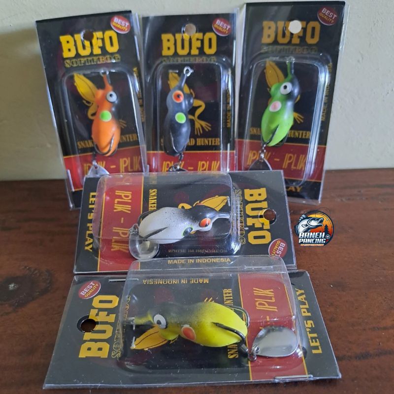 BUFO Softfrog SLULUP Tenggelam 3,5cm / 6,5gr Umpan Gabus dan Toman