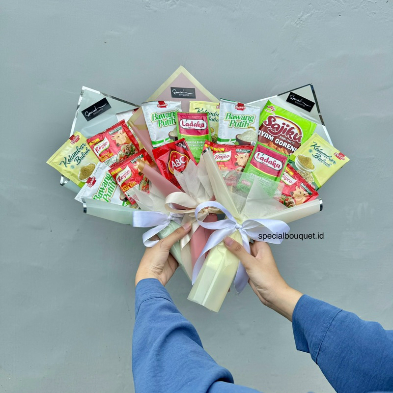 

BUKET SPECIAL HARI IBU / BUKET BUMBU DAPUR MURAH MERIAH FREE PACKING