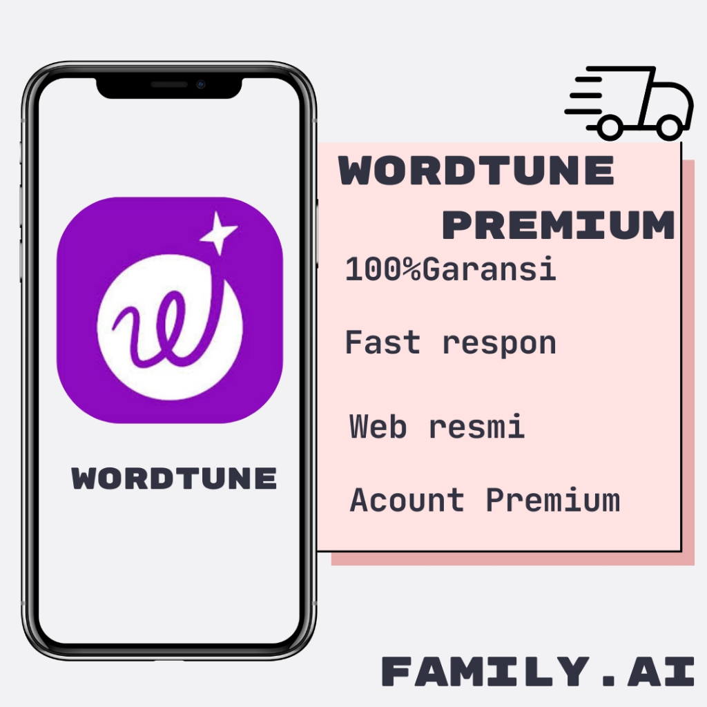 Wordtune Premium Account - Kecerdasan Buatan yang Cerdas