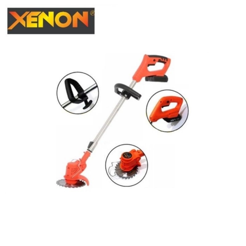 Mesin Pemotong Rumput Cordless 18 V 1.5 A 720 Watt Original Xenon CDGT720 Grass Trimmer Baterai Cas