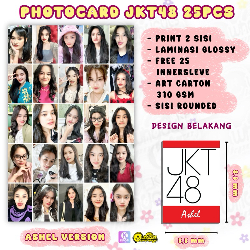 PC Photocard JKT48 ASHEL isi 25pcs