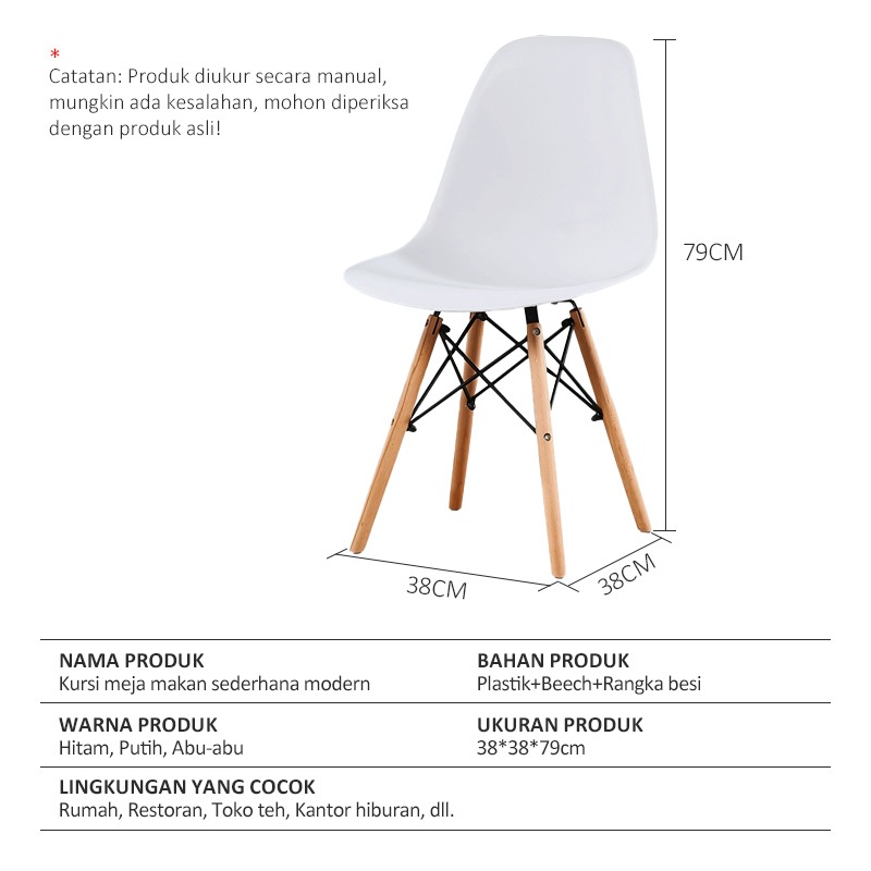Disc Cod Kursi Minimalis Kursi Makan Kursi Cafe Kursi Kerja Kursi Meja Belajar Kursi Kamar Kursi