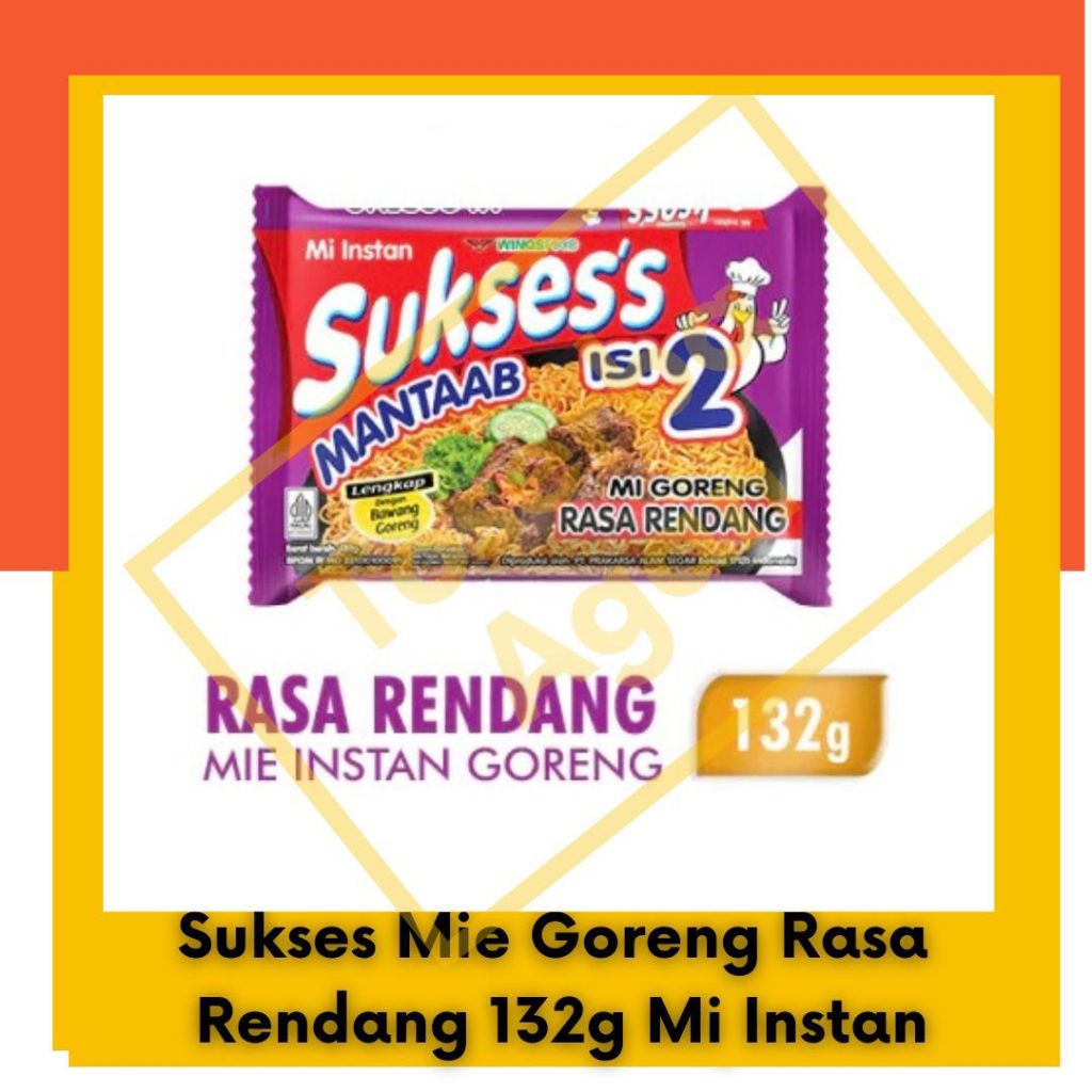 

Sukses Mie Goreng Rasa Rendang 132g Mie Instan