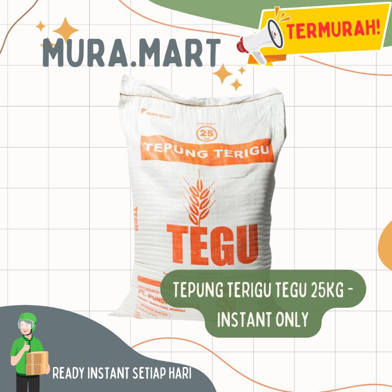 

(TERMURAH) - Tepung Terigu Tegu 1 Zak/Karung - 25kg