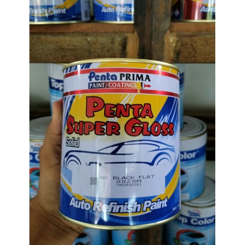 Cat Hitam Doff Penta/Cat Black Flat 0020M Penta Gloss 1kg