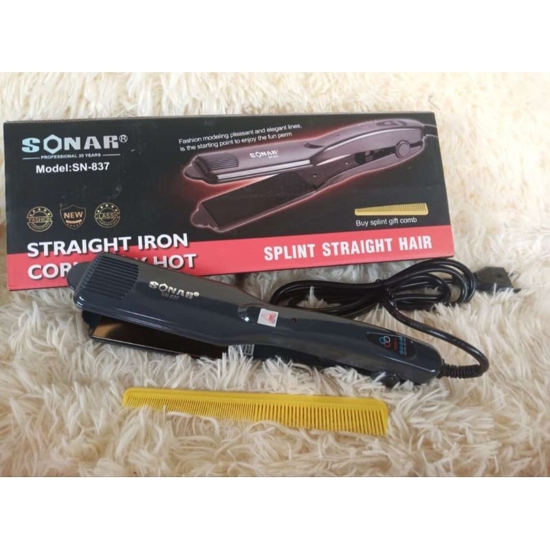 Catok Rambut SONAR SN 837/  Catok Catok splint stright hairSn 837 Merk sonar KHUSUS BATAM