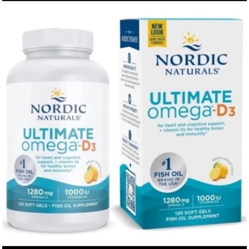 Nordic Naturals Ultimate Omega-D3 Fish Oil 120.softgel