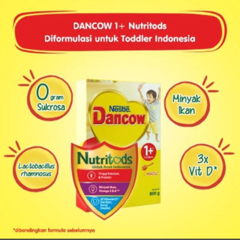 

Nestle Dancow 1+ Nutritids Madu Flavour 1KG