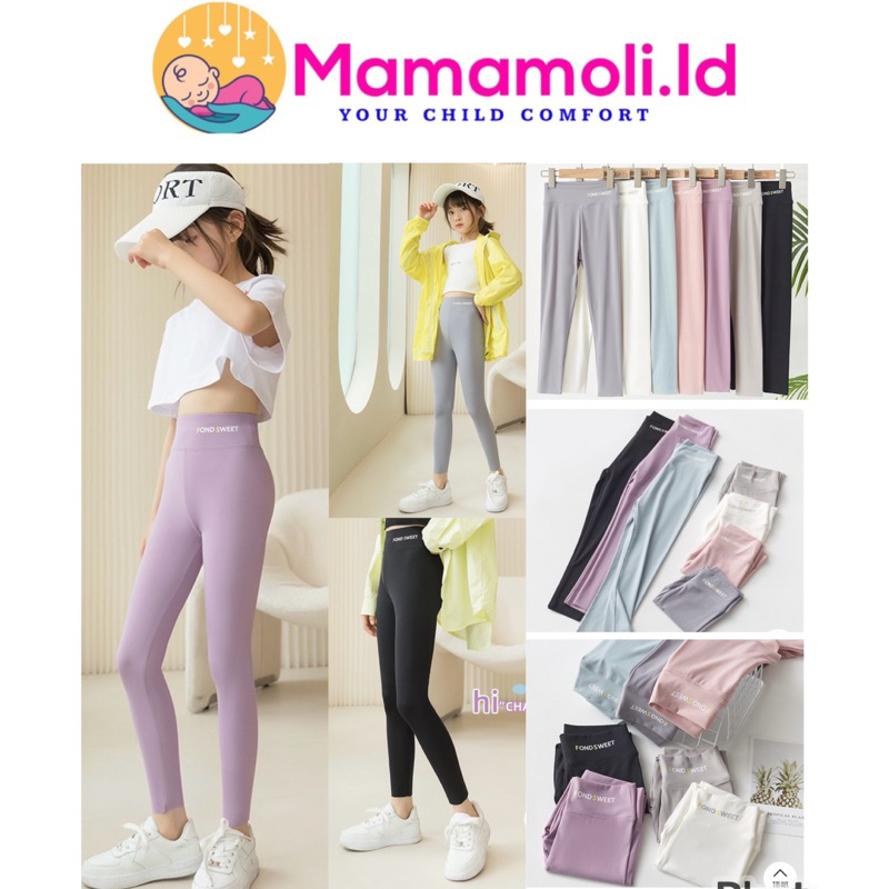 Celana Legging Panjang Anak Perempuan /Celana Olahraga Anak Cewek Fondsweat Anak Cewek /Celana Sport