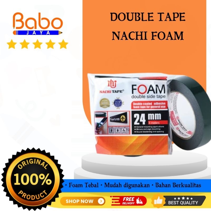 

BABO JAYA Double Tape Nachi Foam 24mm / Perekat Kuat