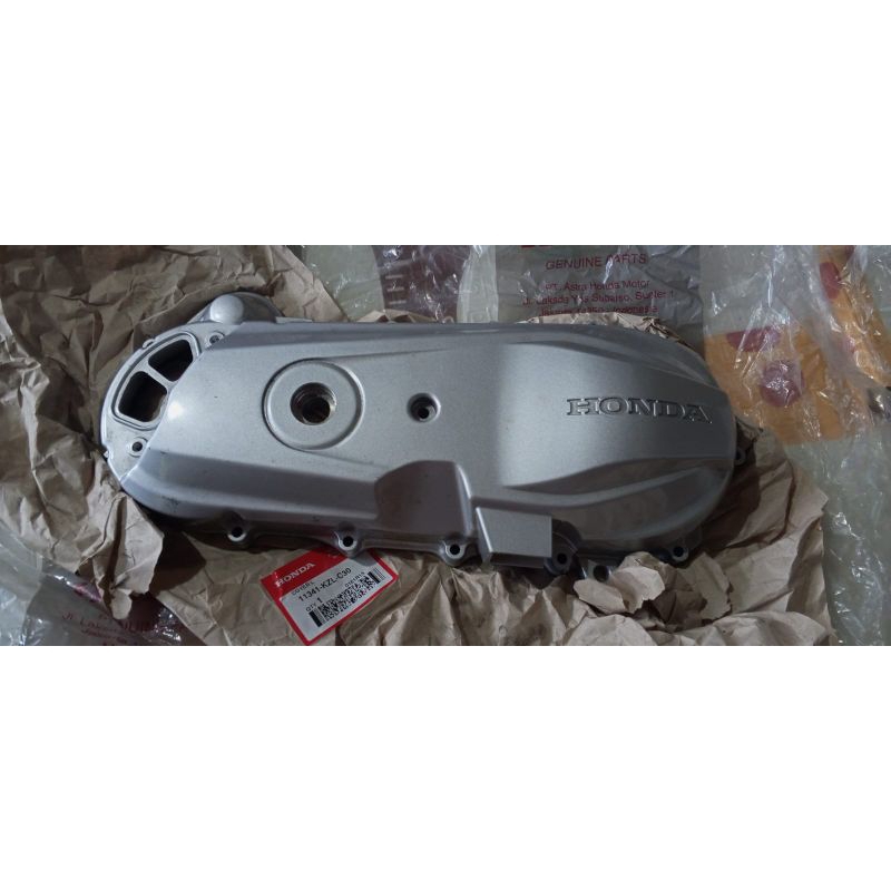 COVER BAK CVT MOTOR SPACY KODEPART 11341-KZL-C30 ORIGINAL HONDA