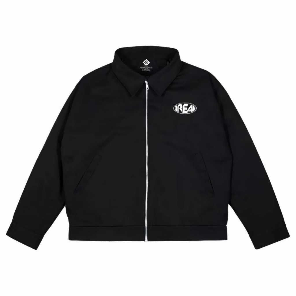 Dream Work Jacket Boxy - Jaket Kerja Boxy Unisex Hitam
