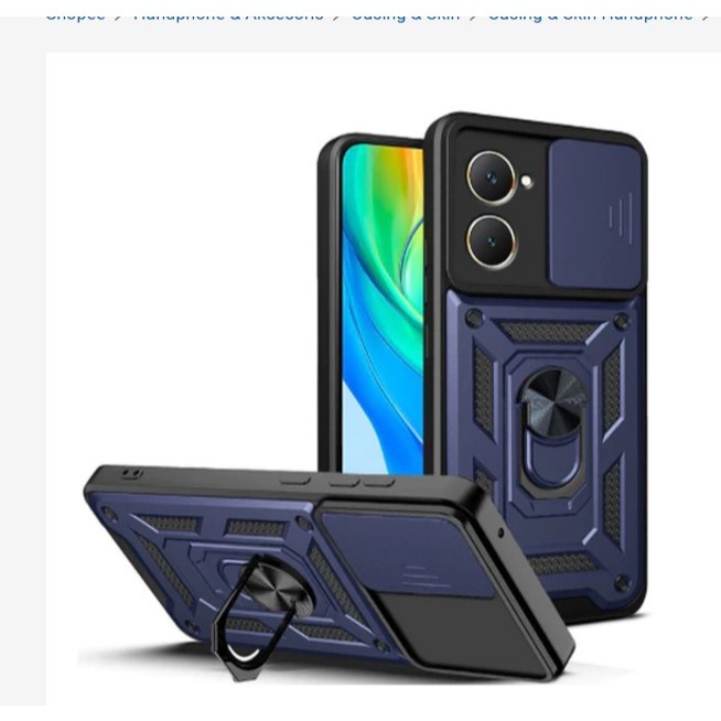 Case Oppo Reno 5F / Reno 7Z / Reno 7 Hard Case Armor Transformer Slide+Ring Camera