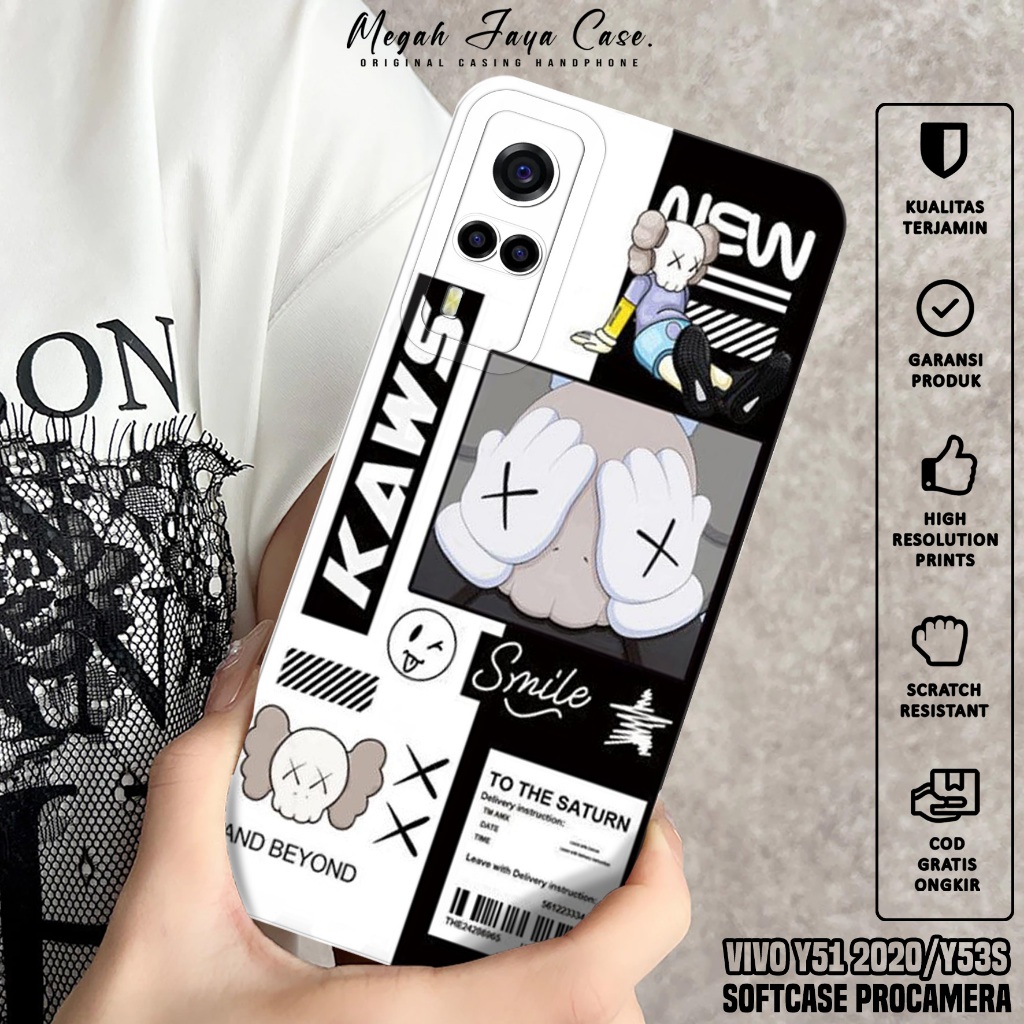 Case Hp VIVO Y51 2020 / VIVO Y53S - Softcase Hp VIVO Y53S / VIVO Y51 2020 Motif AES - Casing Hp VIVO