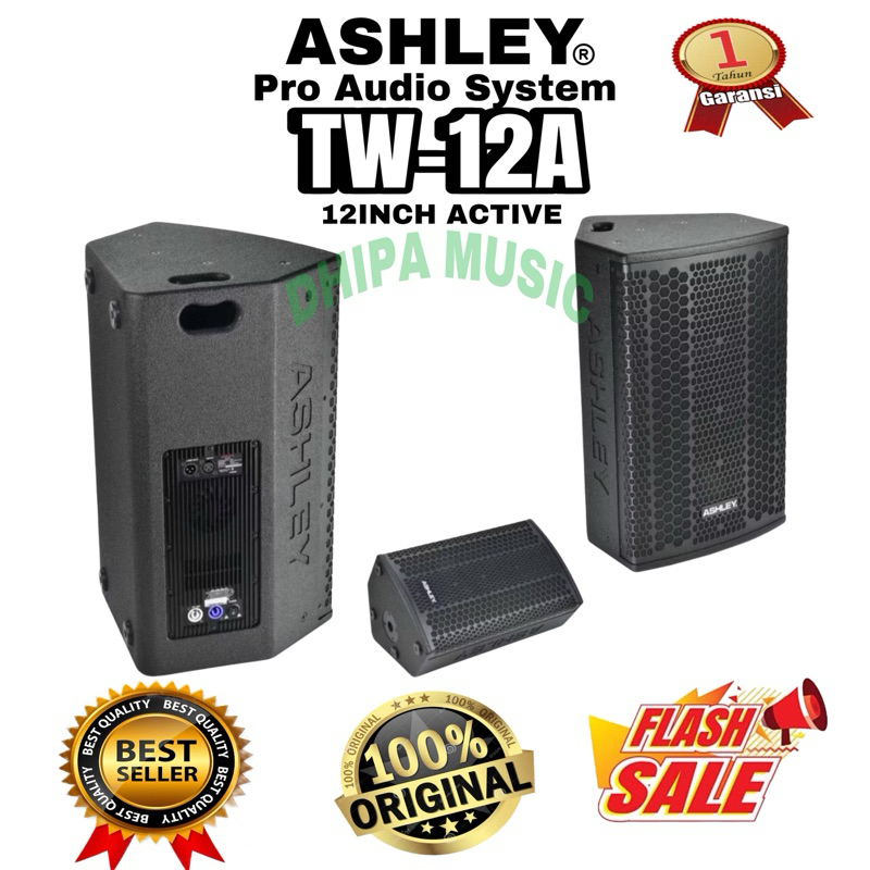 SPEAKER AKTIF 12INCH ASHLEY TW-12A TW 12A TW12A TW 12 A ORIGINAL GARANSI RESMI ASHLEY