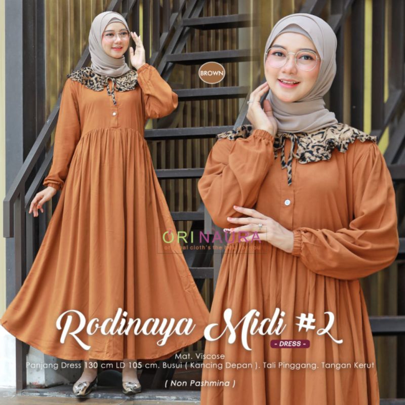 RODINAYA DRESS MIDI ORI NAURA