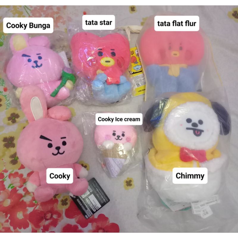 [CLEARANCE SALE] OFFICIAL BT21 DOLL CUSHION TATA CHIMMY COOKY OFFICIAL TINYTAN JUNGKOOK BTS BONEKA K