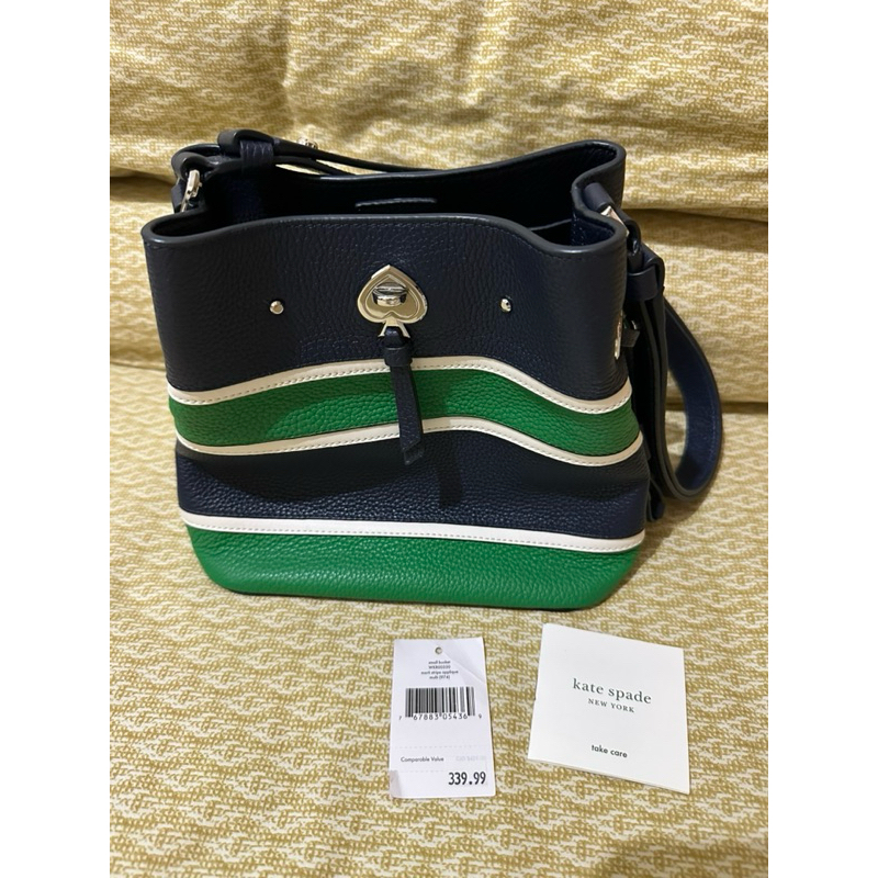 Preloved KS Small Bucket Marti Stripe Applique