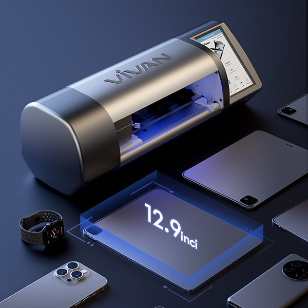 VIVAN VQM3000 PRO Mesin Cutting AG Hydrogel Smart Plotter Gray