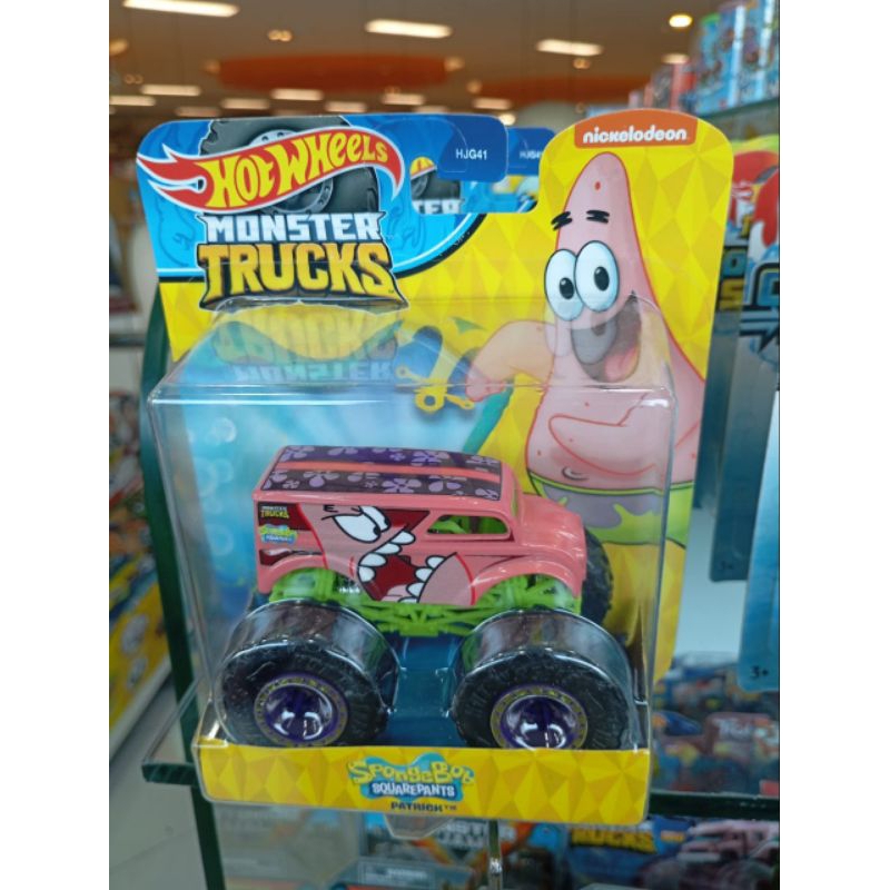 Hot Wheels Monster Trucks SpongeBob SquarePants Truck Sponge Bob Square Pants Patrick Squidward Plan