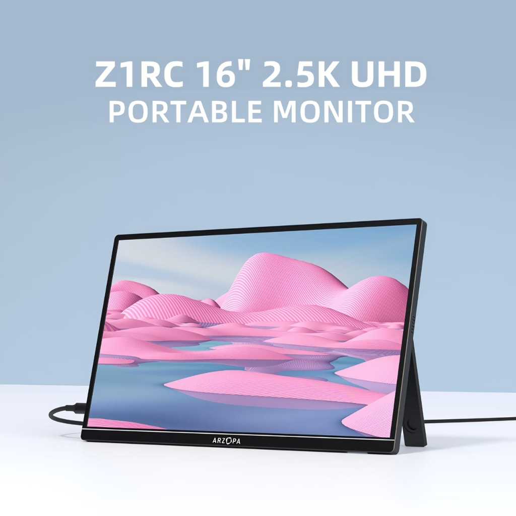 Arzopa Z1RC 16" Portable Monitor 2K IPS Screen with Type-C HDMI