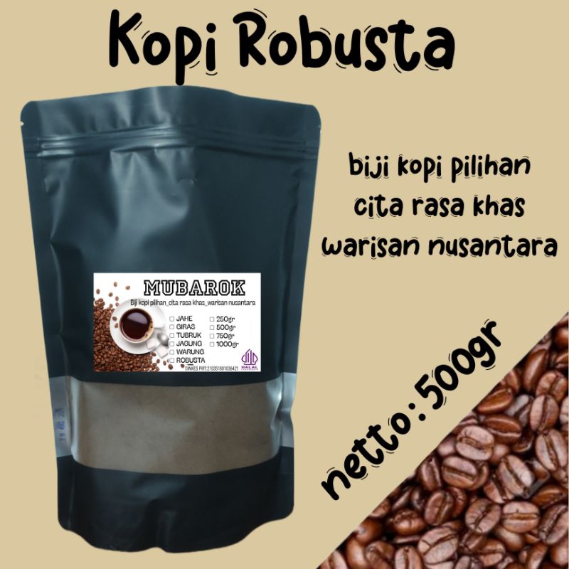 

Kopi Bubuk Robusta 500g Cita Rasa Khas