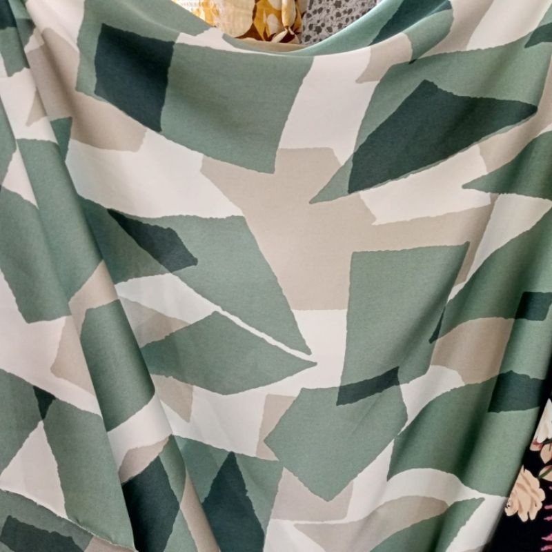 kain satin silk motif premium - kain satin Velvet premium - kain satin meteran - ajt