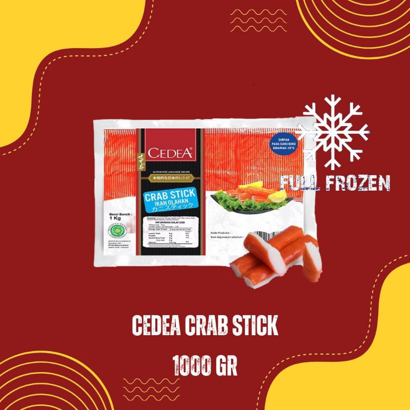 

CEDEA Crab Stick Full Frozen 1000 GR