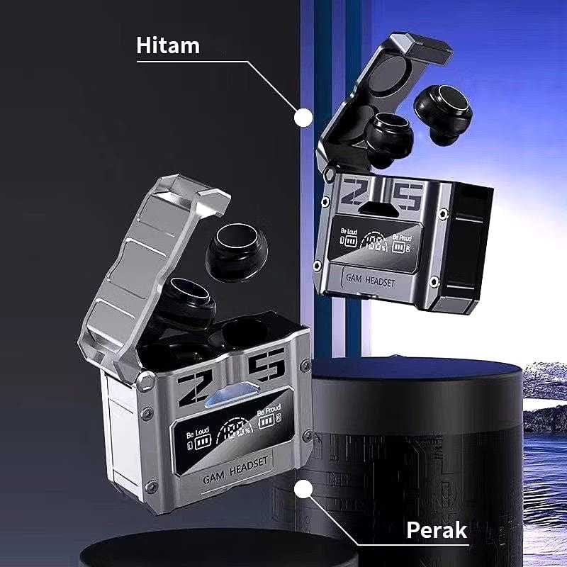 Headset Bluetooth GAMING TWS M25 Earphone Bluetooth Wireless Bass Headphone Bluetooth 5.3 Full Bass