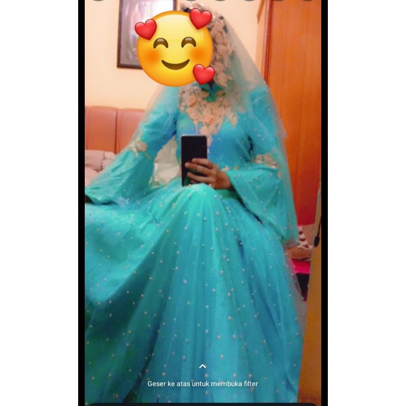 gaun pengantin/baju pengantin/gaun pesta/baju pesta/gaun pengantin muslimah/baju pesta/gaun wedding 