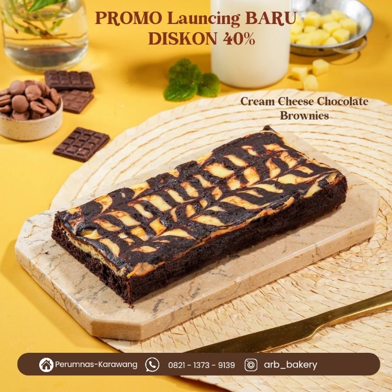 

Launching Baru Cream Cheese Chocolate Brownies