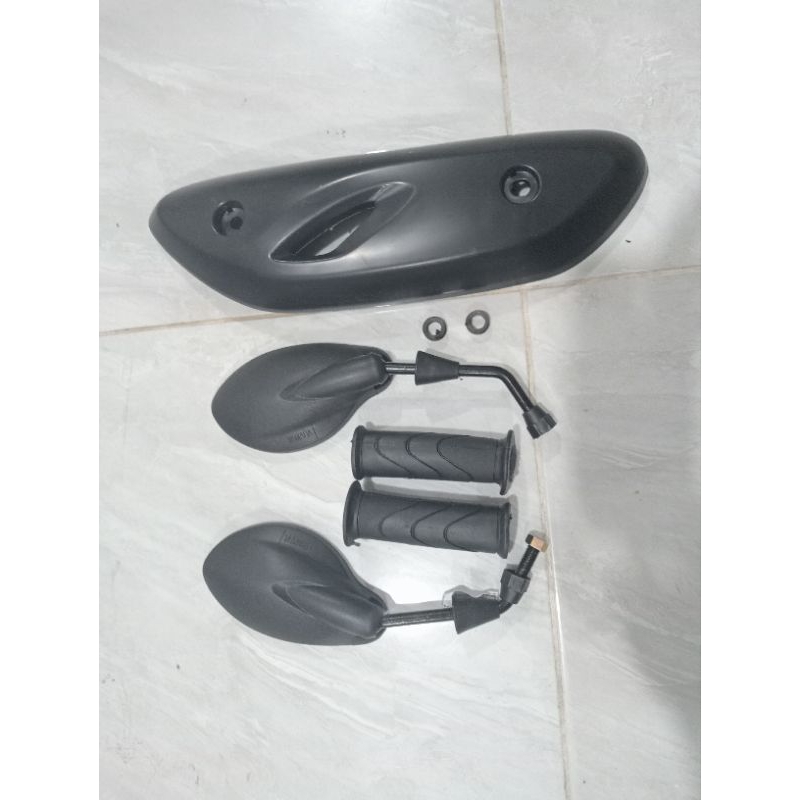 paket spion X1+hangrip+cover knalpot Scoopy 2021-2024