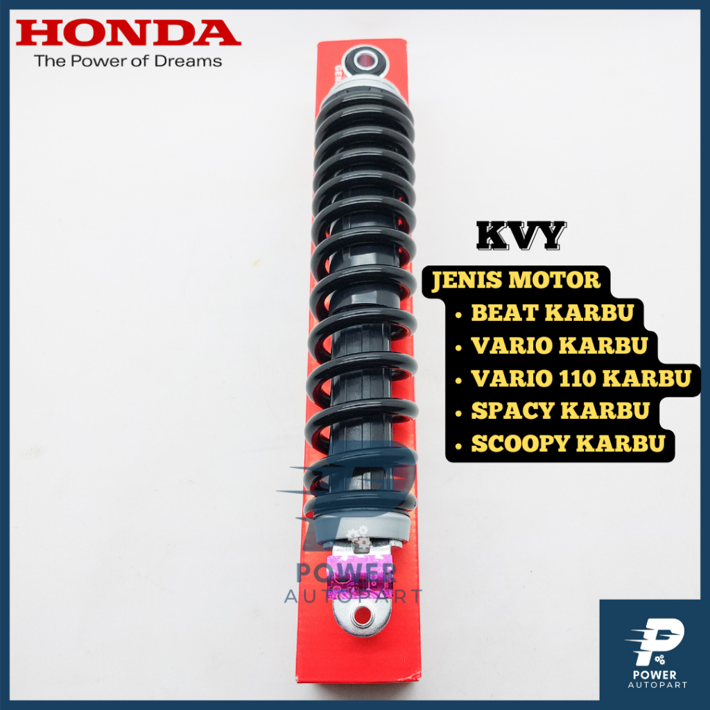 SHOCKBREAKER BELAKANG HONDA BEAT KARBU , VARIO KARBU , SCOOPY KARBU KUALITAS ORIGINAL - KVY / KVB