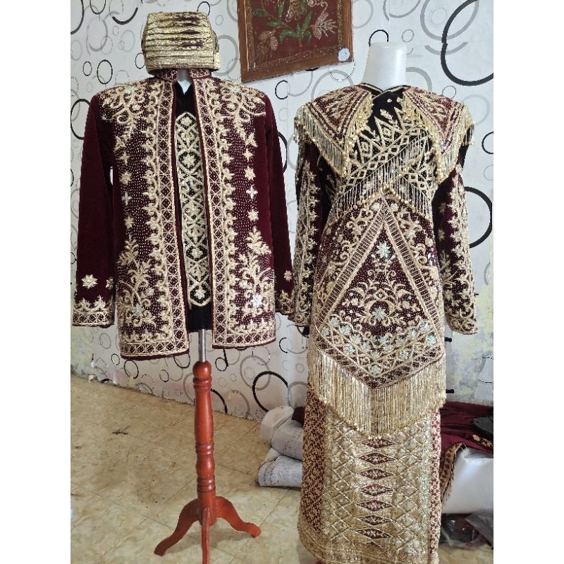baju pengantin minang premium