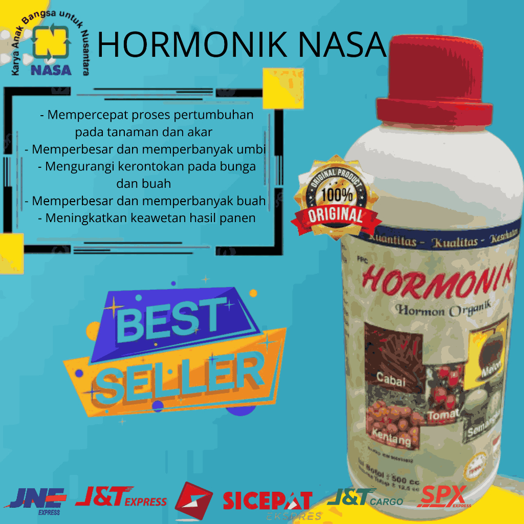 PUPUK NASA ORGANIK CAIR pupuk organik cair  pupuk Hormonik Nasa 500 cc HORMON PERTUMBUHAN ORGANIK