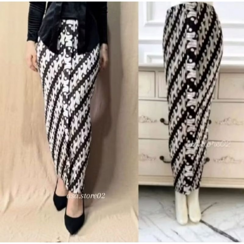 Rok Plisket Kebaya PREMIUM/Rok Wiru/Rok Instan Wisuda/Bawahan Kebaya