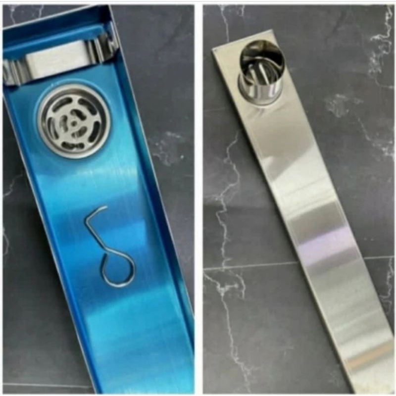 Smart floor drain 60 cm stainless 304 / floor drain panjang lubang samping