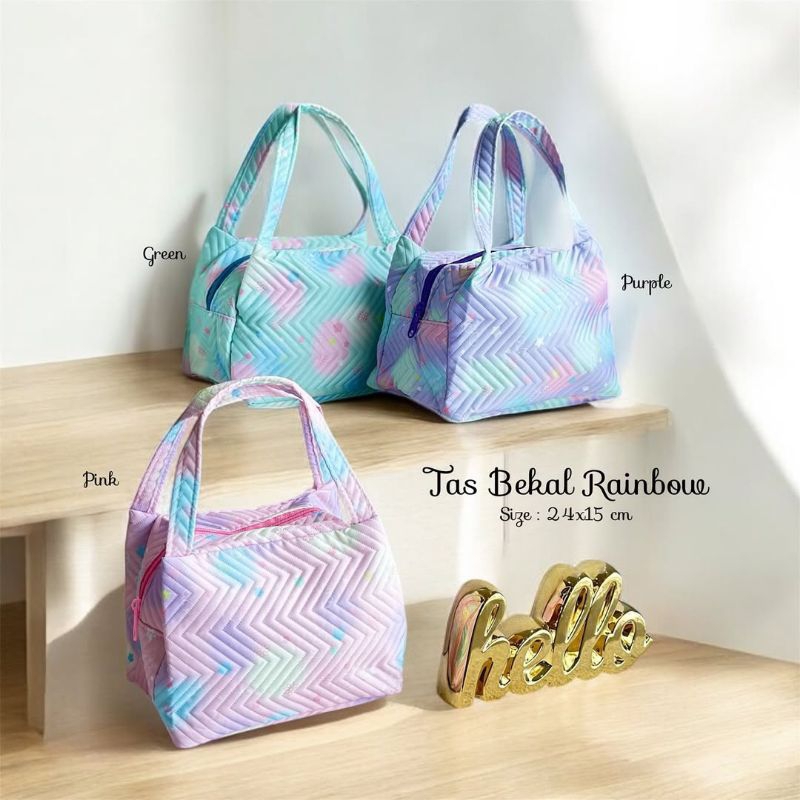 ELVINA_ Tas Bekal Rainbow