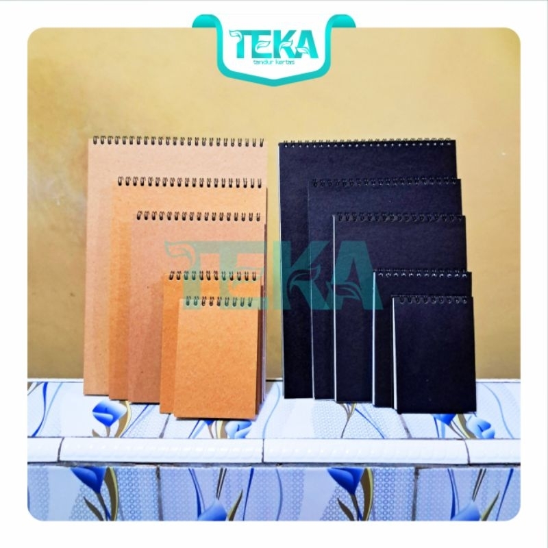 Teka Watercolor Sketchbook B7 A6 A5 B5 A4 / Spiral Drawing Sketchbook / Buku Sketsa Gambar 250 gsm