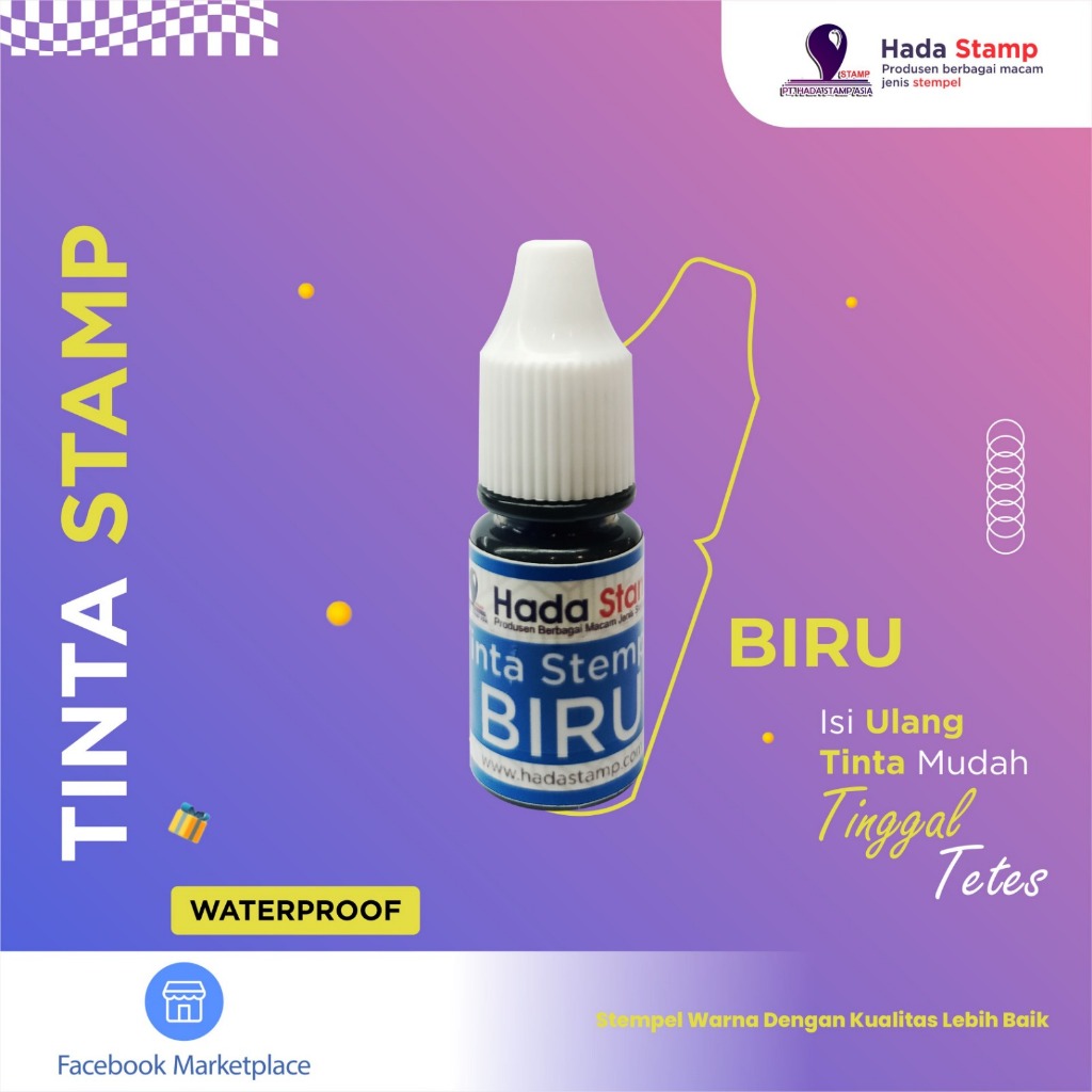 

Gramedia Bengkulu - Hada Stamp (Refill Tinta Hada Warna Biru)