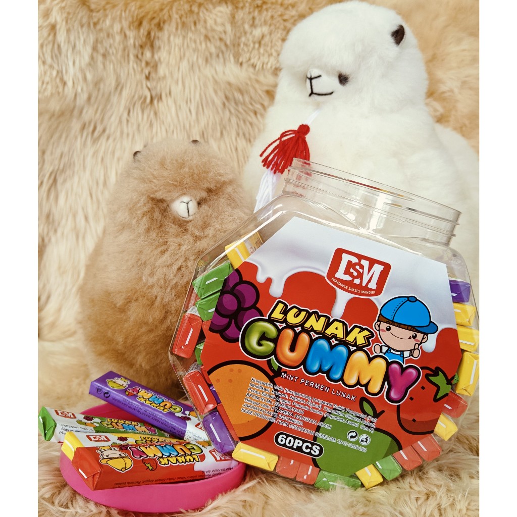 

DSM Lunak Gummy Buah Toples 60 pcs