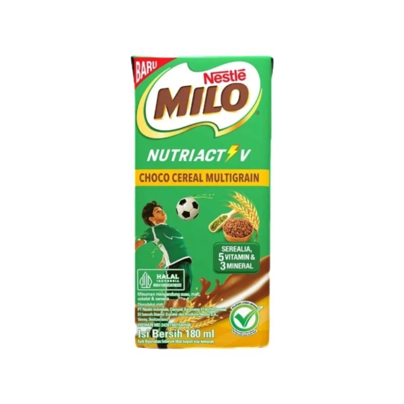 

Milo Healty Drink Uht Nutriactiv Choco Cereal 180mL