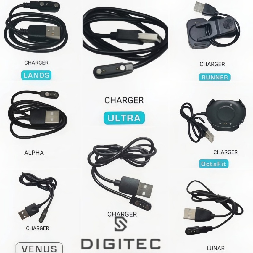 KODE T65E Charger Digitec Smart Watch Digitec Smartwatch Charger Lanos Runner Wave Octafit