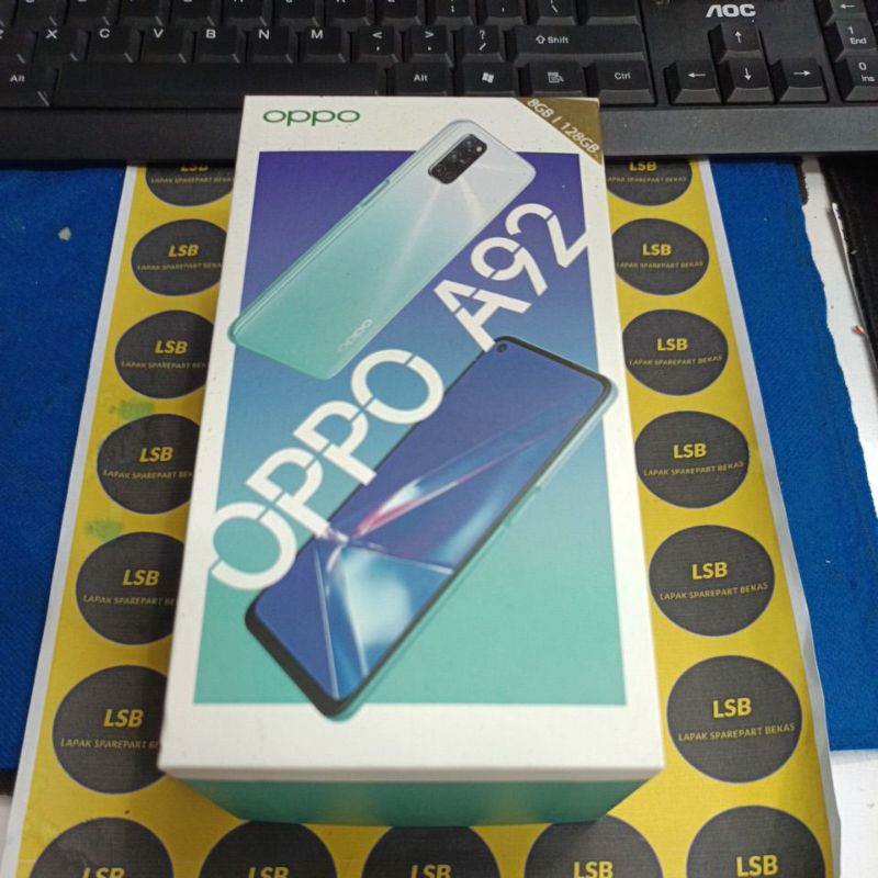DUS BOX HANDPHONE OPPO A92 ORIGINAL BEKAS