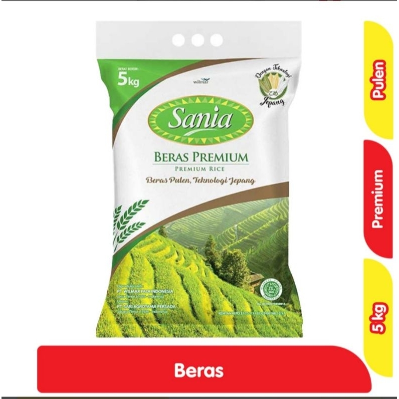 

Sania Beras Premium 5kg GRATIS ONGKIR!!