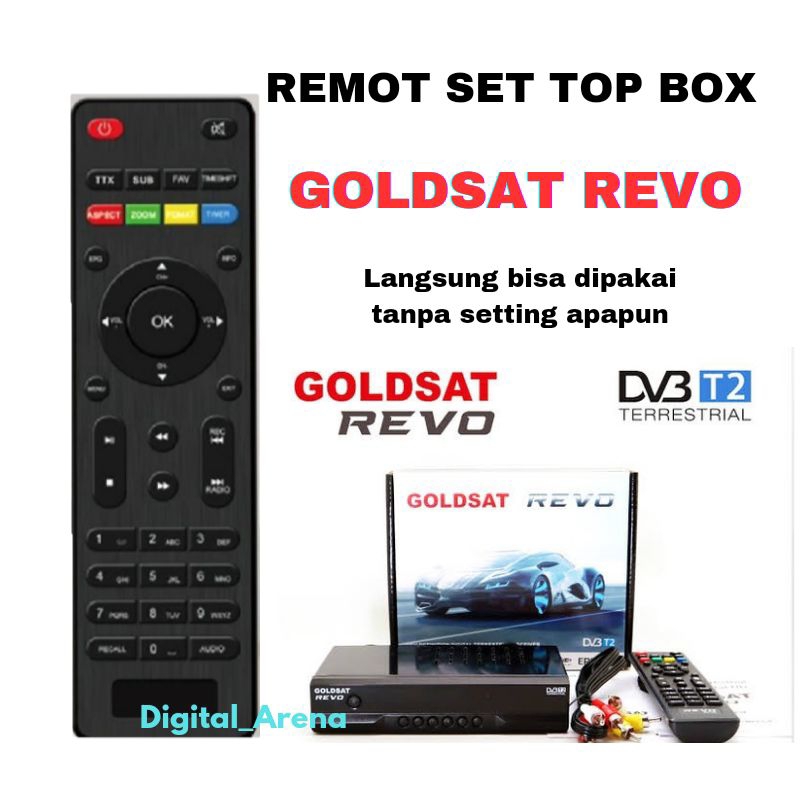 REMOTE SET TOP BOX GOLDSAT REVO